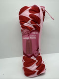 Red Pink Xoxo S/M Stretchy Lounge Pants Heart Soft Valentine's Day Drawstring
