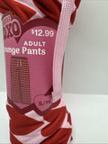 Red Pink Xoxo S/M Stretchy Lounge Pants Heart Soft Valentine's Day Drawstring