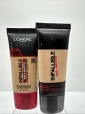 (2) L'Oreal Infallible 107 Fresh Beige   Pro-Matte Foundation Matte 24hr Makeup