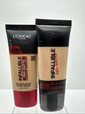 (2) L'Oreal Infallible 107 Fresh Beige   Pro-Matte Foundation Matte 24hr Makeup