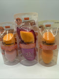(3) Real Techniques Miracle Complexion Beauty Sponge Makeup Blender Travel Case