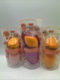 (3) Real Techniques Miracle Complexion Beauty Sponge Makeup Blender Travel Case
