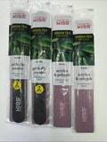 (4) Kiss Acrylic Nail File #100/600 80 Green Tea Infused 6 Pcs Nail Filers