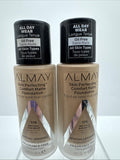 (2) Almay 170 Neutral Sun Beige Perfecting Comfort Matte Foundation COMBINESHIP