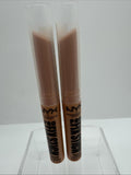 (2) NYX Pro Fix Stick 0.4 Dark Peach  Correcting Concealer Contour COMBINESHIP