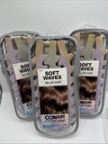 (3) Conair Soft Waves Heatless Foam Hair Curling Set Sleep 6 Roller COMBINESHIP