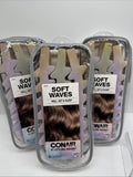 (3) Conair Soft Waves Heatless Foam Hair Curling Set Sleep 6 Roller COMBINESHIP