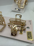(2) Scunci Gold Metal Hair Claw Clips Jaw Small Medium 4pc Upscale COMBINESHIP