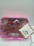 Pink Packed Party Hair Party 4 PC Accessory Set Confetti Bag Comb Jaw Claw Clip