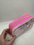 Pink Packed Party Hair Party 4 PC Accessory Set Confetti Bag Comb Jaw Claw Clip