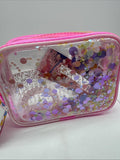 Pink Packed Party Hair Party 4 PC Accessory Set Confetti Bag Comb Jaw Claw Clip