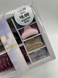 Scunci 6pc Jaw Claw Hair Clip Gift Set Pink Black Clear Small Medium FREE SHIP
