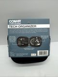 CONAIR Tech Organizer Storage Cables Chargers 3 Compartments Zipper Travel Bag