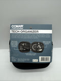 CONAIR Tech Organizer Storage Cables Chargers 3 Compartments Zipper Travel Bag