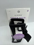 (2) Gimme XL Thick Hair Jaw Claw Clips Tight Hold Long Hair Black Jumbo Grip