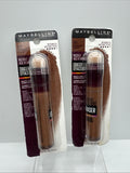 (2) Maybelline 147 Mahogany Concealer Instant Age Rewind Eraser Treatment Makeup