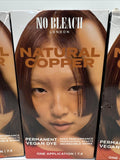 (3) Natural Copper No Bleach London Permanent Hair Dye Vegan Cruelty Free 7.4