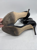 9 BCBG Generation Black Ankle Cuff Stiletto Heels Open Buckle Strap Dress Sandal