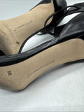 9 BCBG Generation Black Ankle Cuff Stiletto Heels Open Buckle Strap Dress Sandal