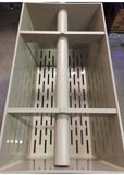Seaside Aquatics 60" Koi Pond 4 Tier Bakki Shower Filter & Ceramic Bacteria House Media Pipe Outlet or Waterfall Bottom