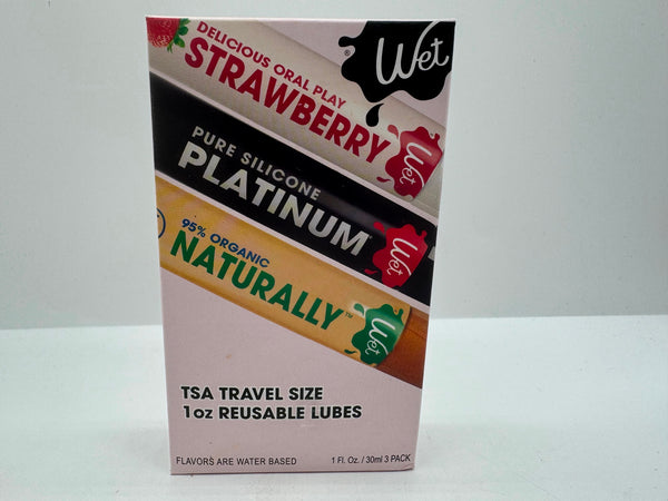 Wet Platinum Lube Silicone based Personal Lubricant Platinum Strawberry 3oz