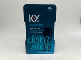 (2) K-Y Duration Gel Spray 0.16oz KY Men Pleasure Enhancer 36 Pump COMBINEDSHIP
