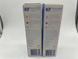 (2) K-Y Natural Feeling Hyaluronic Acid Lubricant Moisturize Hydrate  3.38oz