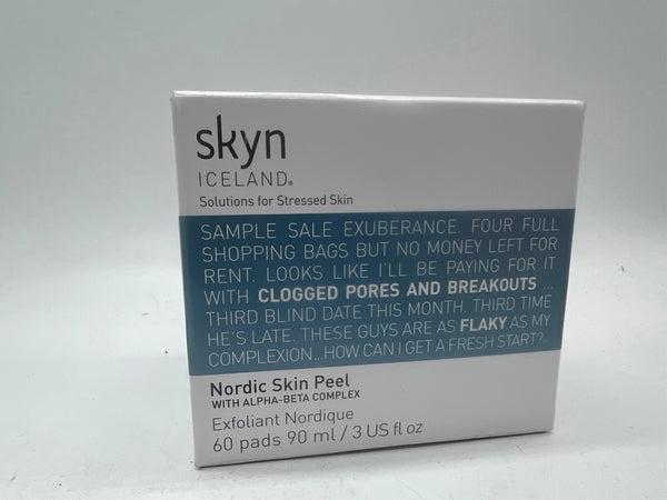 Skyn Iceland Nordic Skin Peel With Alpha Beta Complex 60 Pads