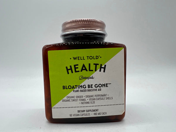 Well Told Health Bloating Be Gone digestive support 60 capsules