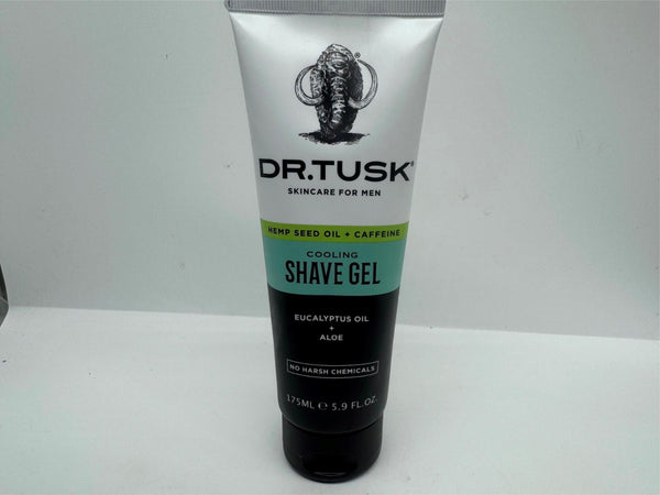 Dr tusk Cooling Shave Gel caffeine eucalyptus aloe  5.9oz COMBINESHIPPING