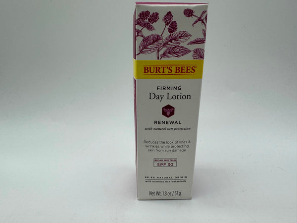 Burt'S Bees Spf 30 Renewal Firming Day Lotion 1.8 Oz discontinued formula