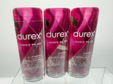 (3) Durex Juicy Play Cherry Flavor Silicone Lubricant Personal Lube 3.38oz