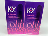 (2) Intense Pleasure Gel K-Y .34 Oz Lubricant Female Stimulant Intensifies Sex