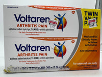 Volteran Arthritis Pain Relief Inflamation Gel Twin pack 3.53oz each
