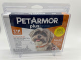 Pet Armor Plus Flea Tick Prevention small  Dogs 5-22lbs 3 App. COMBINE SHIPPING