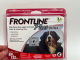 FRONTLINE Plus 3 Doses Flea and Tick Treatment for Extra Large 89 to 132 lbs