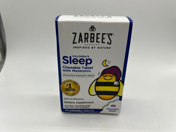 Zarbee's Children's Sleep 30 Chewable Tablet with Melatonin 10/25