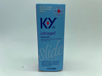 (2) K-Y KY Ultra Gel Slide Premium Water Based Personal Lubricant 1.5 oz