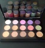 MAC 15 Pigment Pressed Pan Eyeshadow Palette Naked/Vanilla/Melon/Rose+CUSTOMIZE