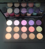 MAC 15 Pigment Pressed Pan Eyeshadow Palette Naked/Vanilla/Melon/Rose+CUSTOMIZE