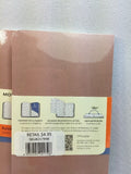 (2) Moleskine Chapters Journal Slim Pocket Ruled Old Rose Soft Cover 3 x 5.5