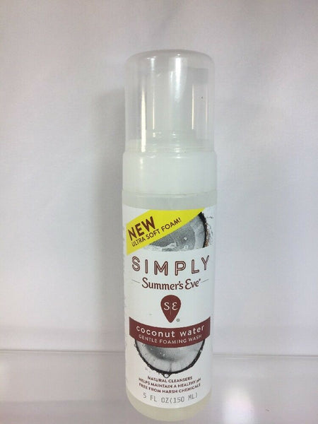 Simply Summer's Eve Gentle Foaming Wash Coconut Water - 5 oz