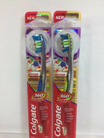 (2) Colgate 11 Soft  Total 360 4 Zone Whole Mouth Clean Manual Toothbrush