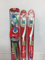(3) Colgate Soft Toothbrush 360 Total Advanced Full Head & 2x Extra Clean