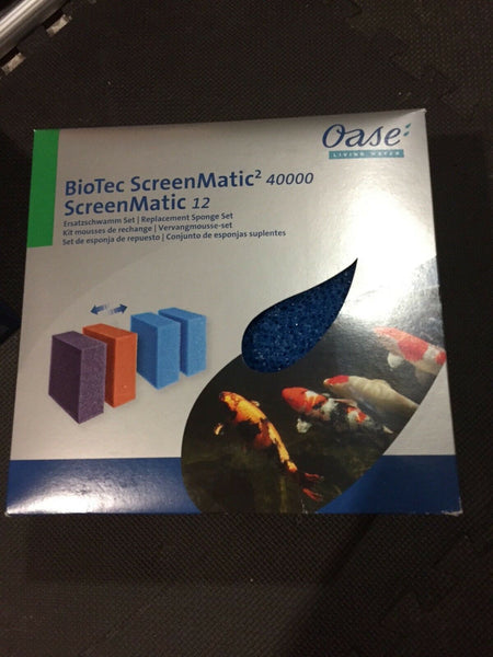 2 Blue Coarse Oase BioTec 12 40000 Screenmatic 2 Replacement Sponge 42895 Filter