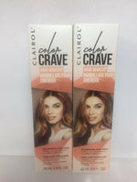 (2) Shimmering Rose Gold Clairol Color Crave Temporary Hair Makeup Highlight