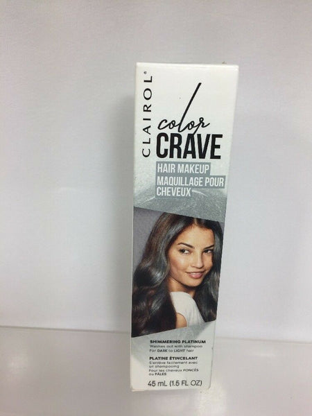 Shimmering Platinum Clairol Color Crave Temporary Hair Color Makeup Highlight