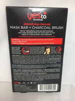 2pc Yes To Tomatoes Detoxifying Charcoal Mask Bar & Brush Set
