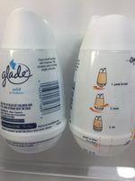 (3) Glade solid Air Freshener Hawaiian Breeze & Clean Linen 6oz