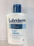 Lubriderm Daily Moisture Lotion Fragrance Free Normal To Dry  6 oz